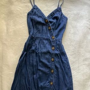 Women’s Abercrombie & Fitch Denim Midi Dress | XS